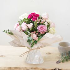 Bouquet de roses Vanille fraise & Bulle d'eau