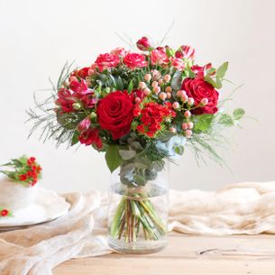 Bouquet de roses Bisous Amour