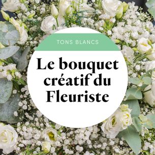 Bouquet de fleurs Bouquet du fleuriste Blanc Amour