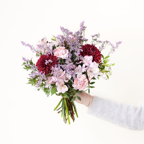 Bouquet de fleurs Douceur estivale et sa bougie parfumée