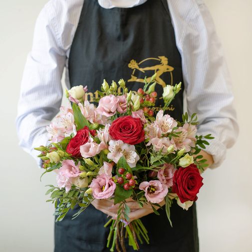 Bouquet de fleurs Frimousse et sa bougie parfumée