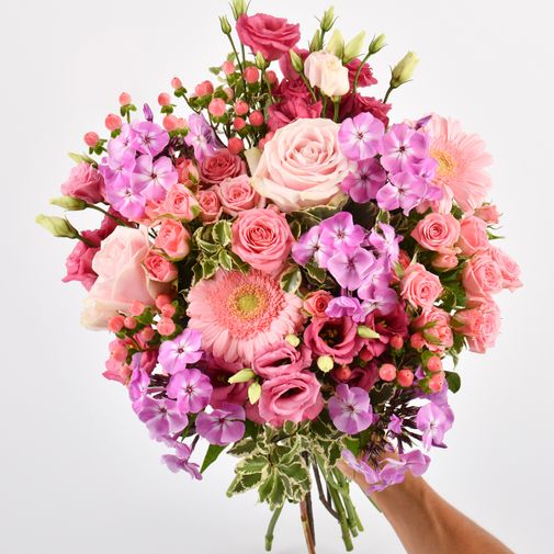 Bouquet de fleurs Pink et parme