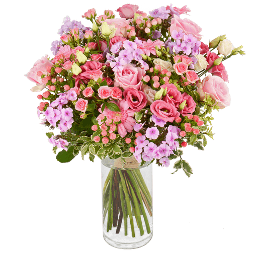 Bouquet de fleurs Pink et parme