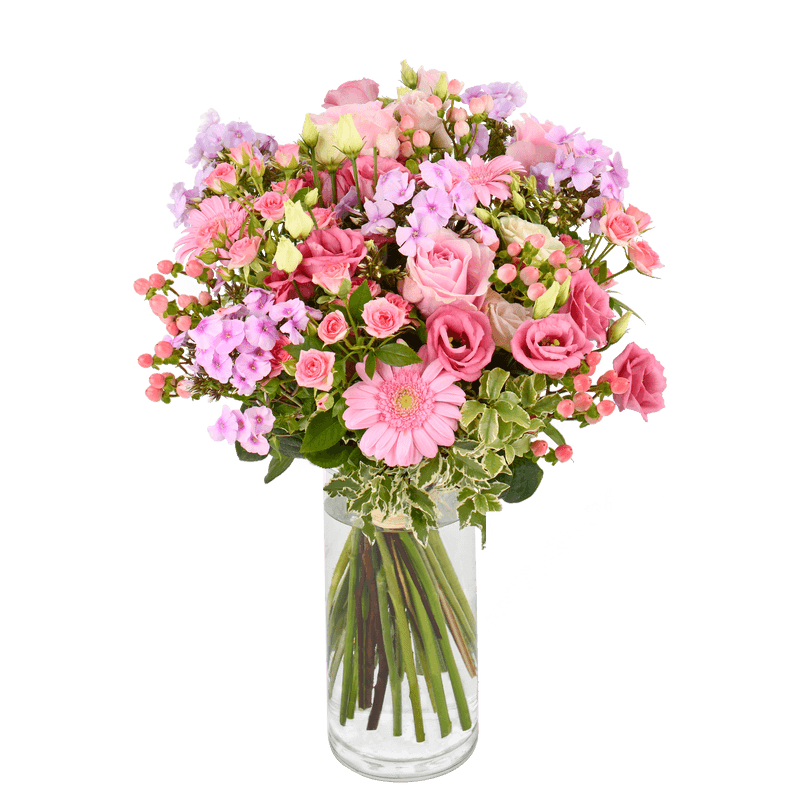 Bouquet de fleurs Pink et parme