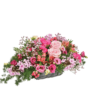 Composition florale Rosemantic Anniversaire