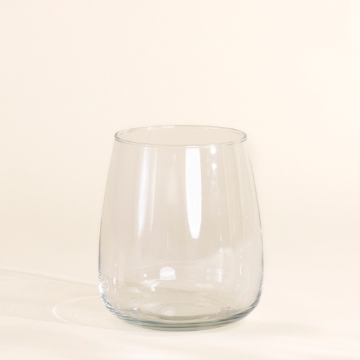 null Vase en verre transparent