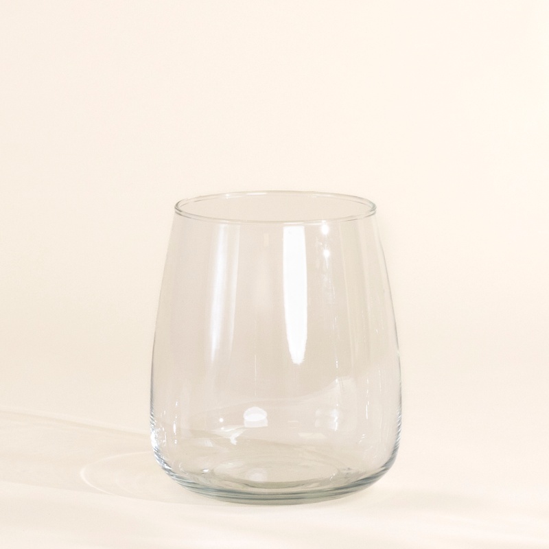 null Vase en verre transparent