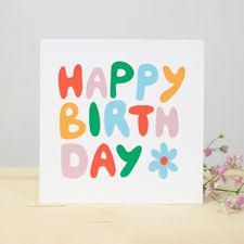 null Carte Message Happy Birthday