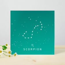 null Carte Message Scorpion