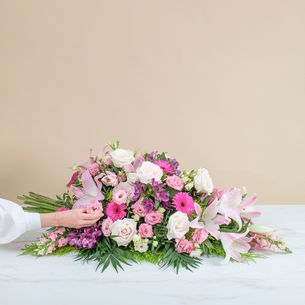 Bouquet de fleurs Voyage astral rose